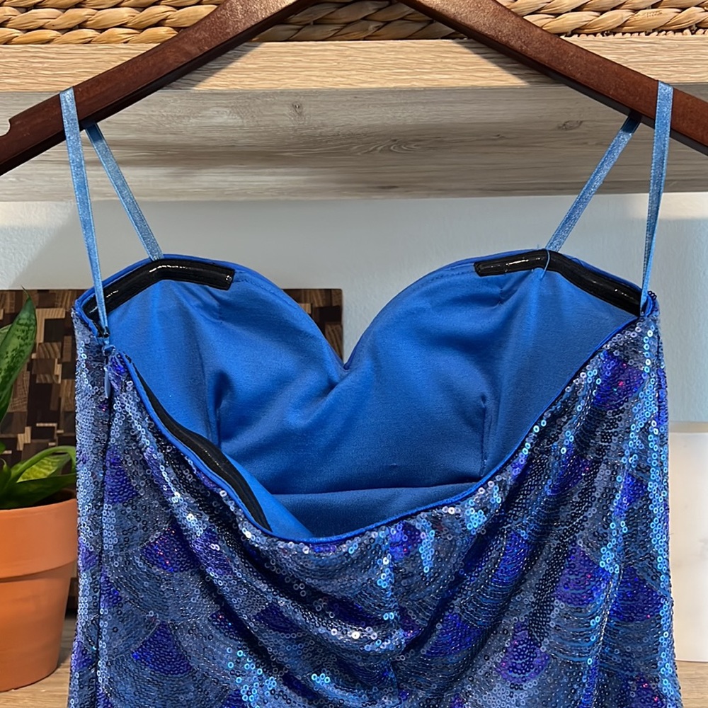 As U Wish Mini Full Mermaid Sequined Mini Dress, S - Picture 6 of 10